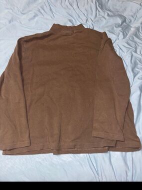 Karen Scott Brown Turtleneck Sweater